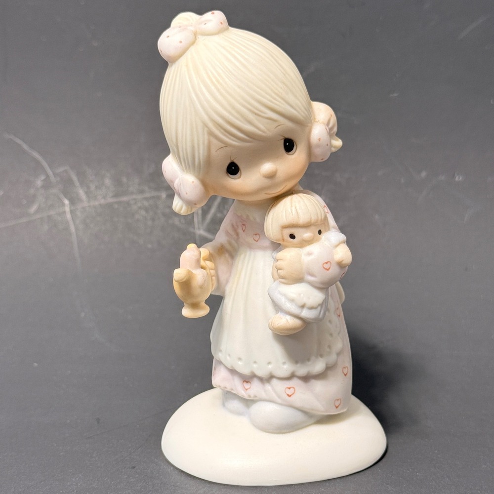 Precious Moments‎ Jesus Is The Light Girl Doll Candle Figurine E-1373/G 1977